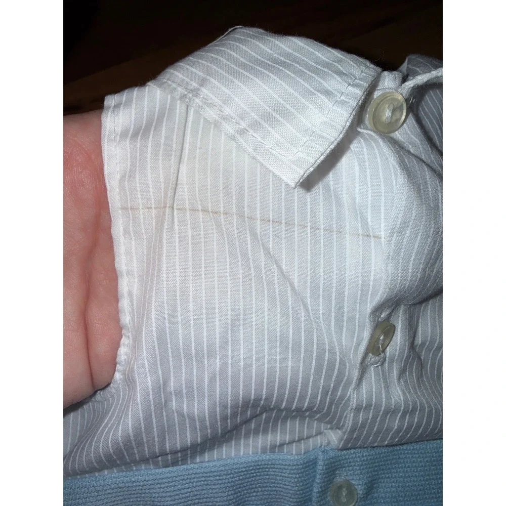 Mayfair‎ Baby Boy Blue Bunny Romper  Bow Tie Outfit Set Newborn Easter vintage